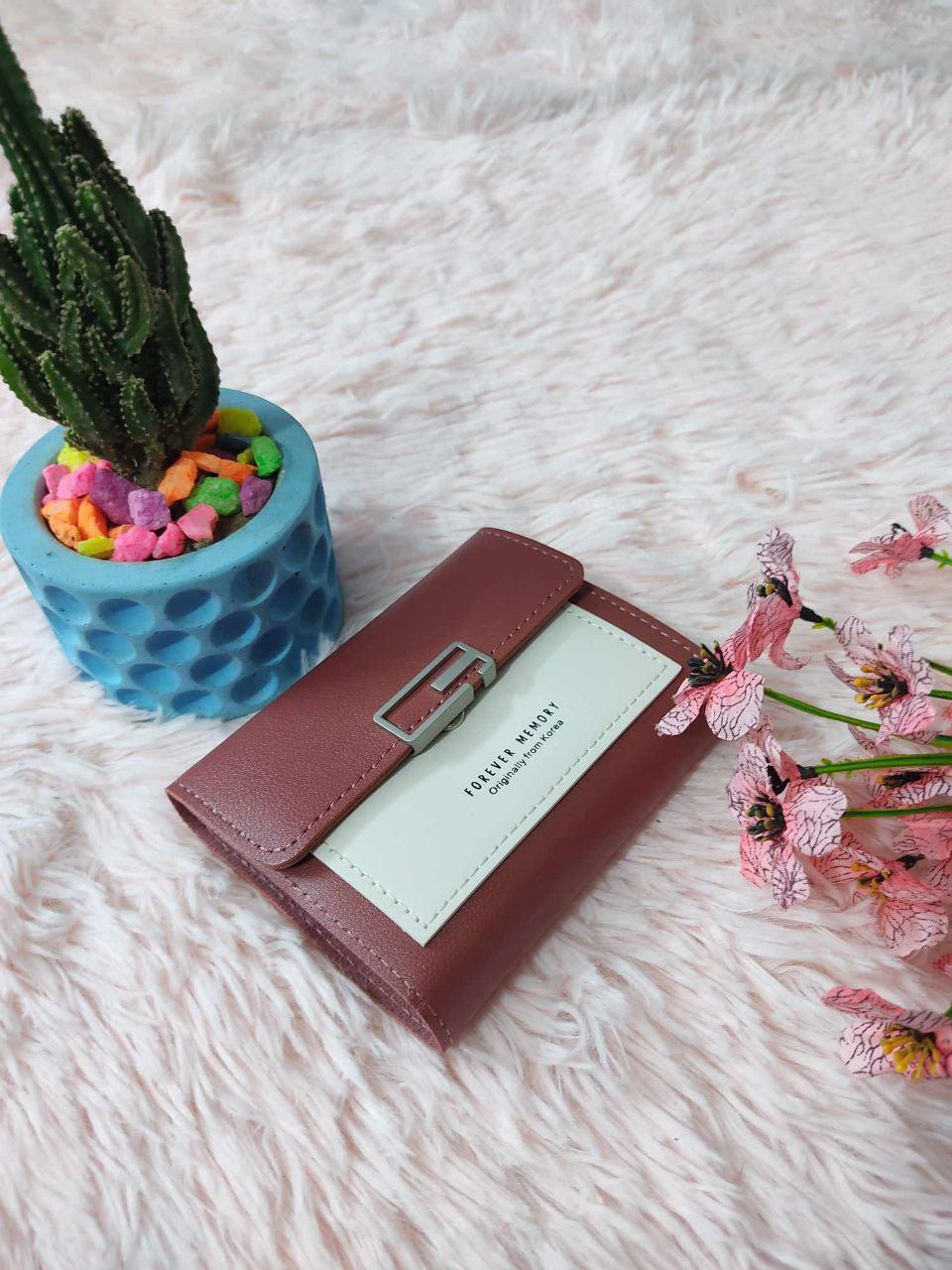 Ladiess wallet only Rose Red colour