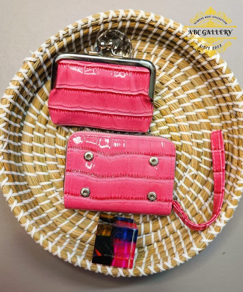 Luxury magic wallet_ Hot Pink