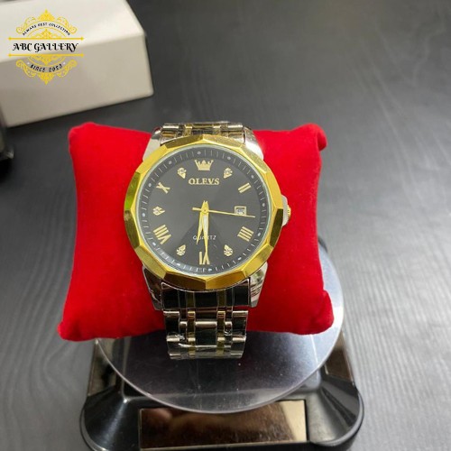 OLEVS Luxury Quartz Watch  Golden-Black