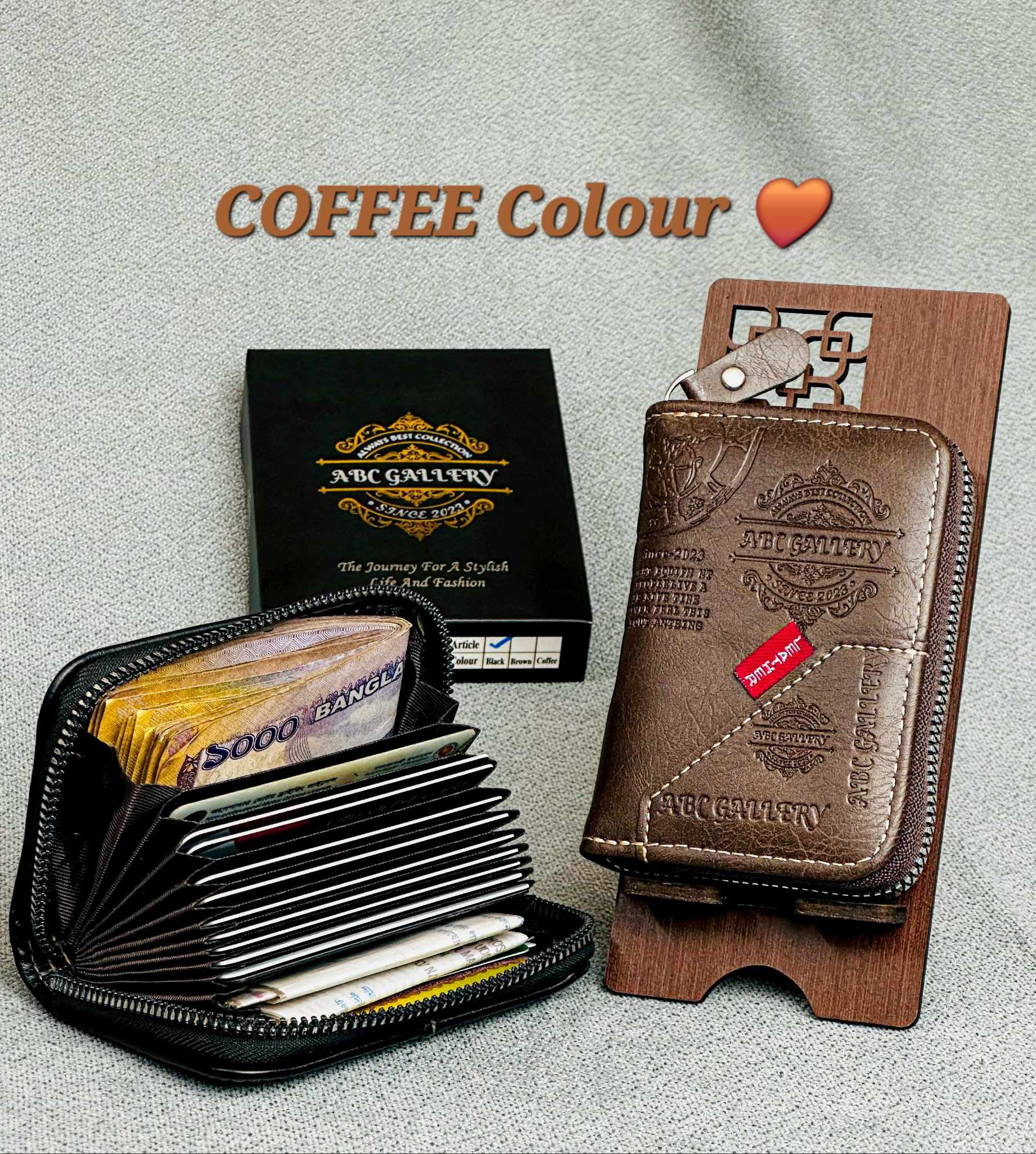 Brand Wallet Coffee Colour