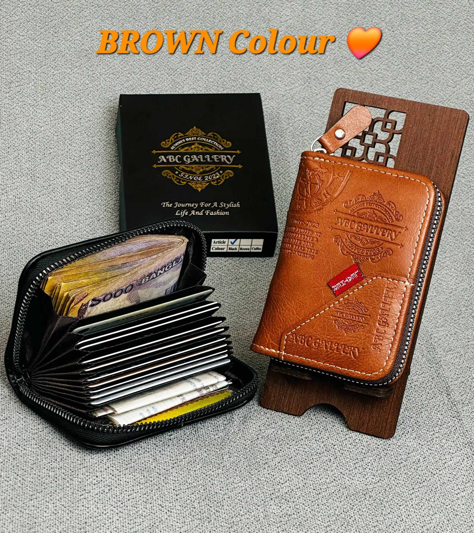 Brand Wallet Brown Colour