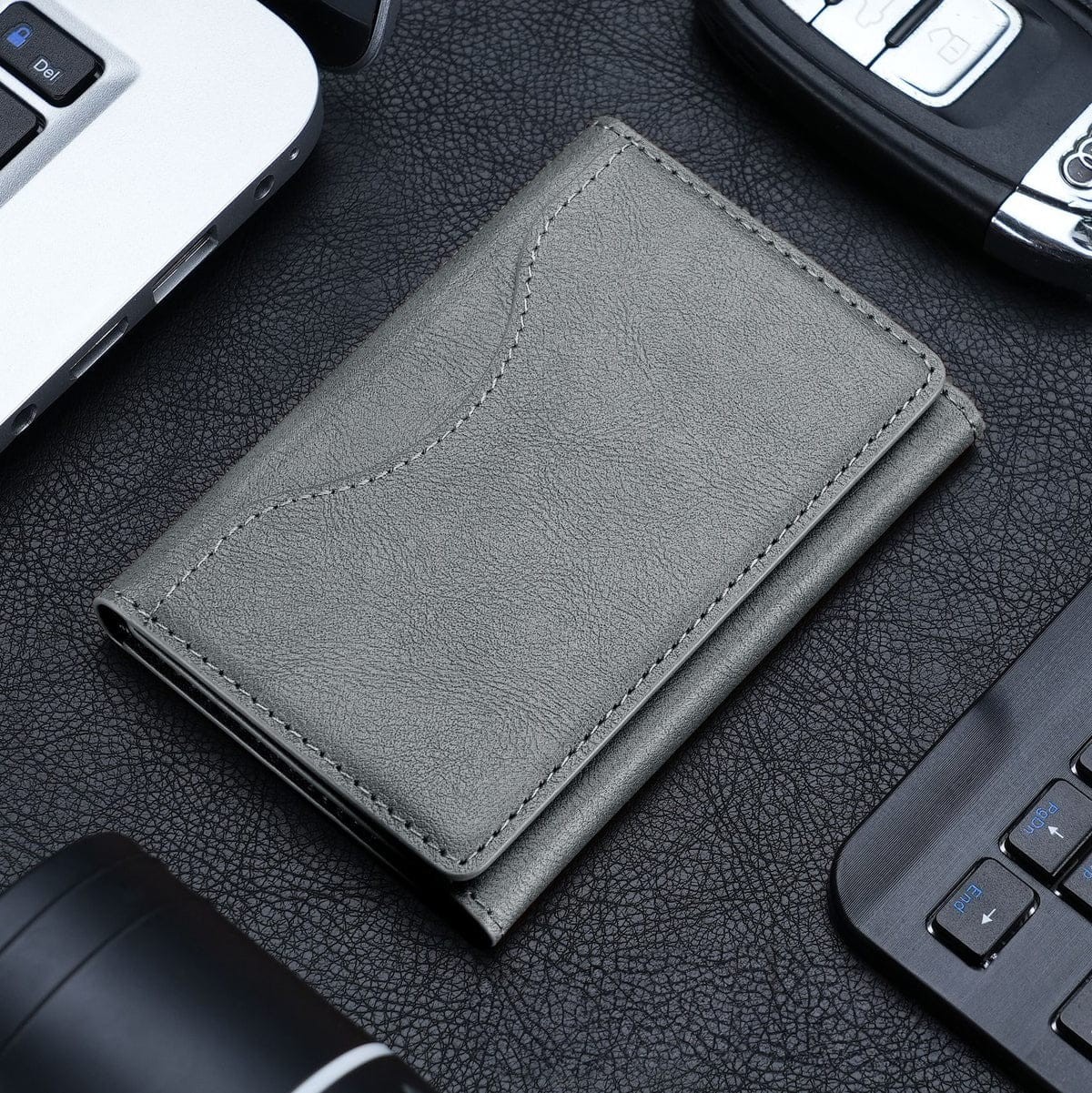 Magnetic i Phone Wallet Card Holder Ash colour